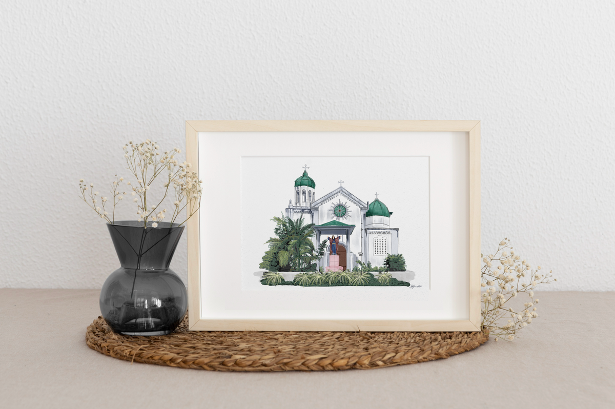 San Isidro Church Siargao Postcard Print