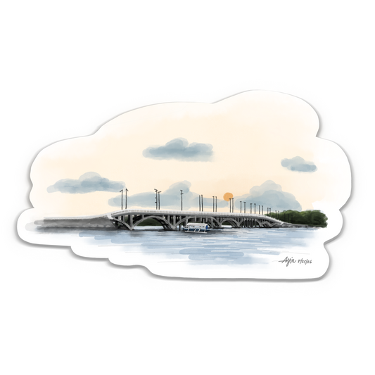 Catangnan Bridge Siargao Sticker