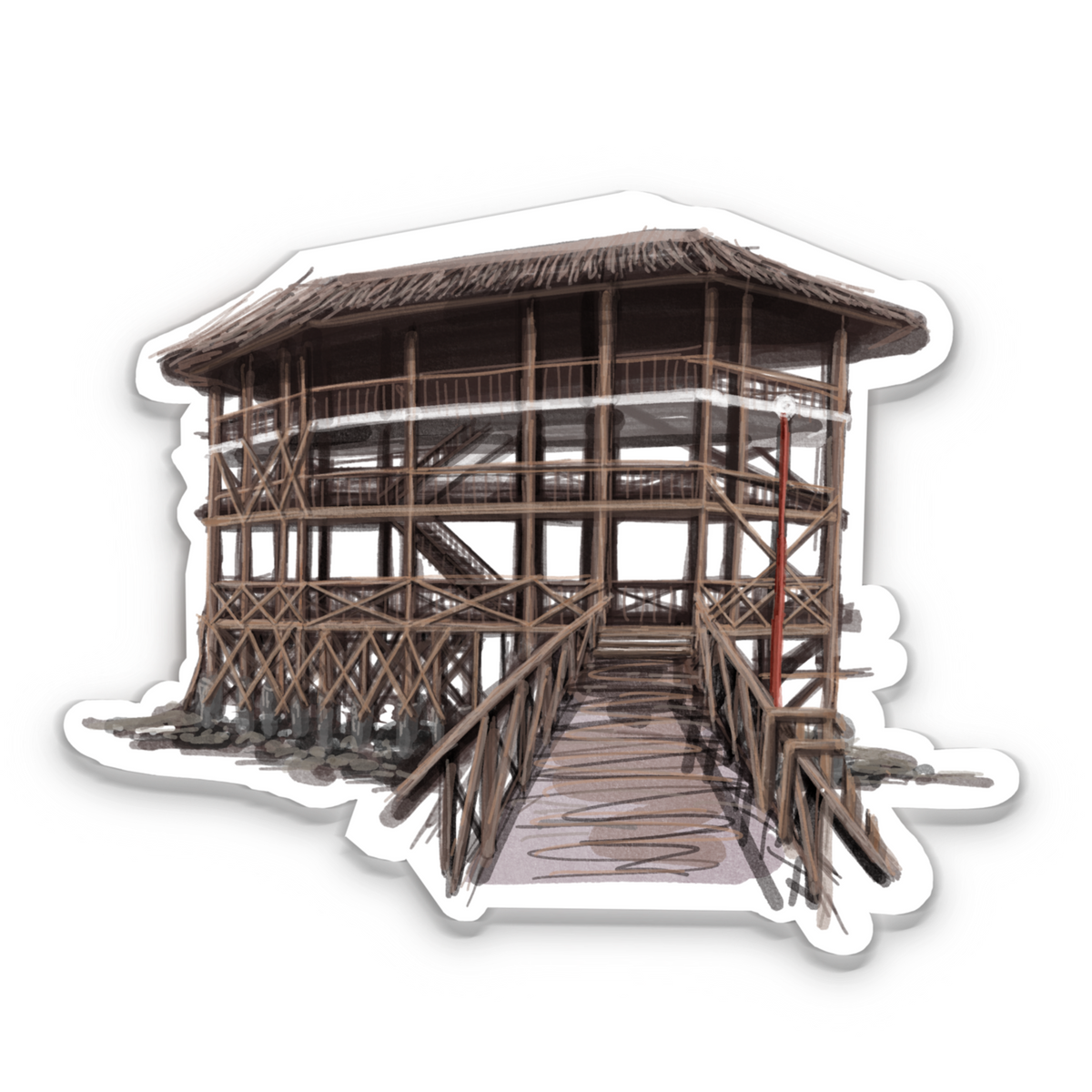 Cloud 9 Tower Siargao Sticker