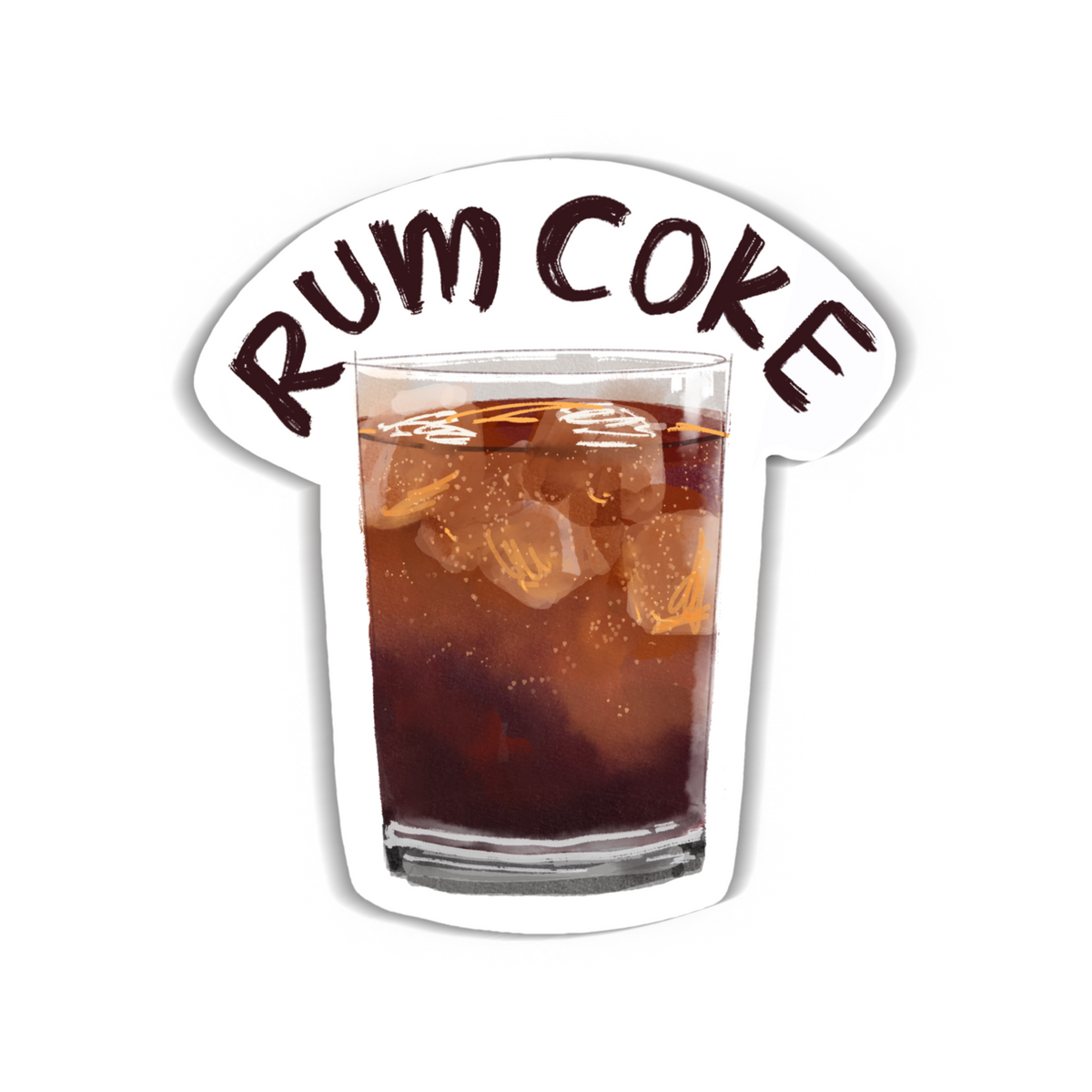 Rum Coke Siargao Sticker